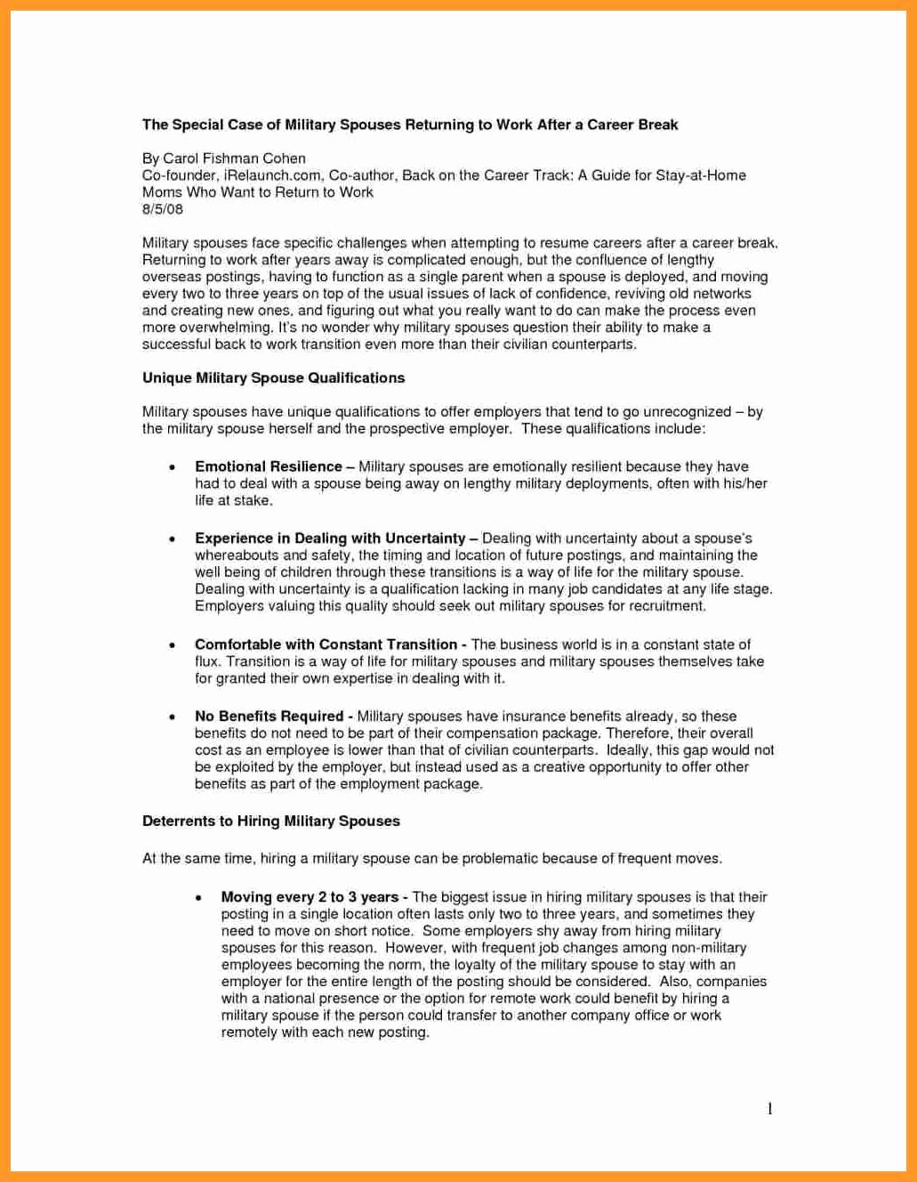 Reentering the Workforce Resume Examples Awesome 11 12 Returning to Workforce Resume