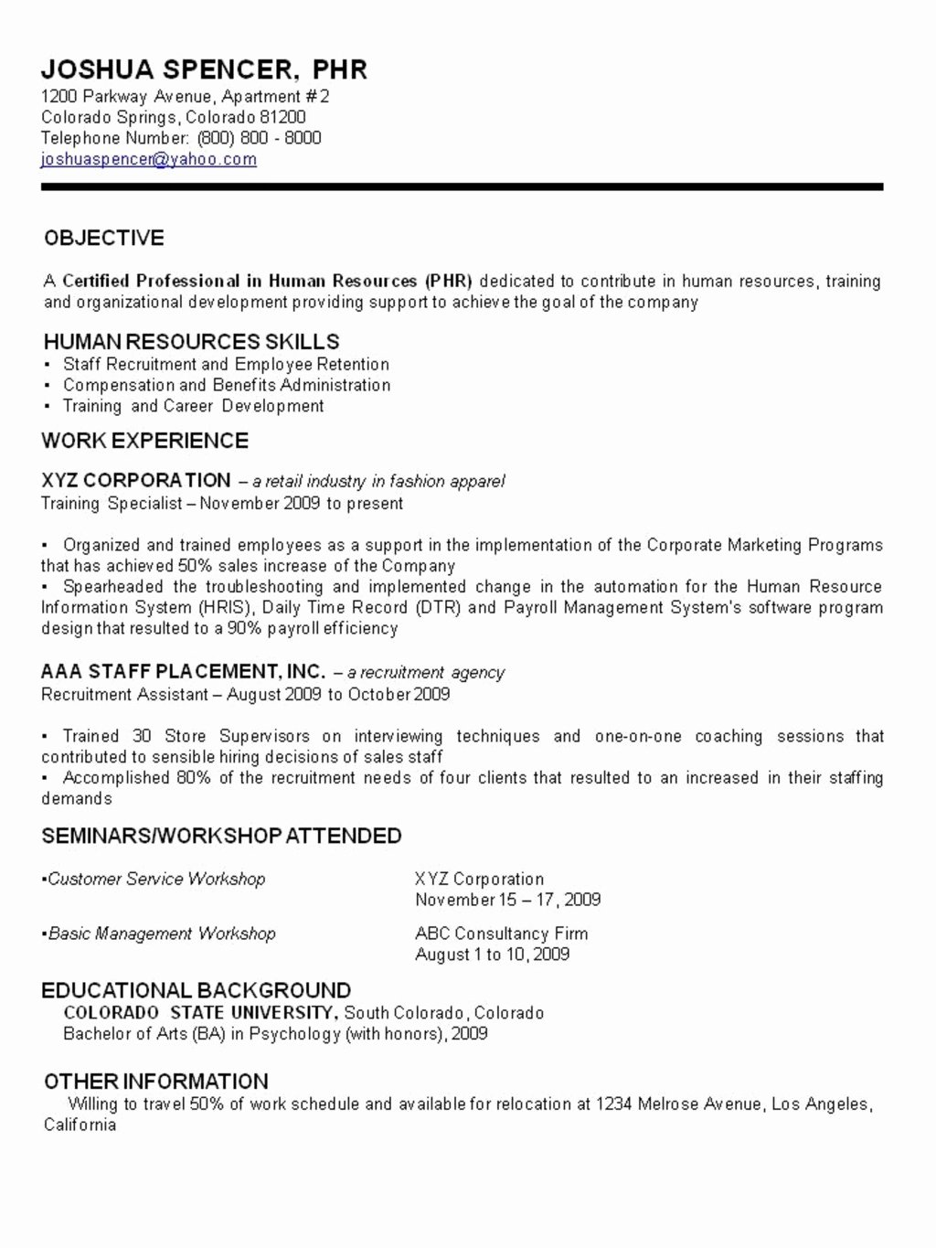 Reentering the Workforce Resume Examples Awesome Types Of Resume Application