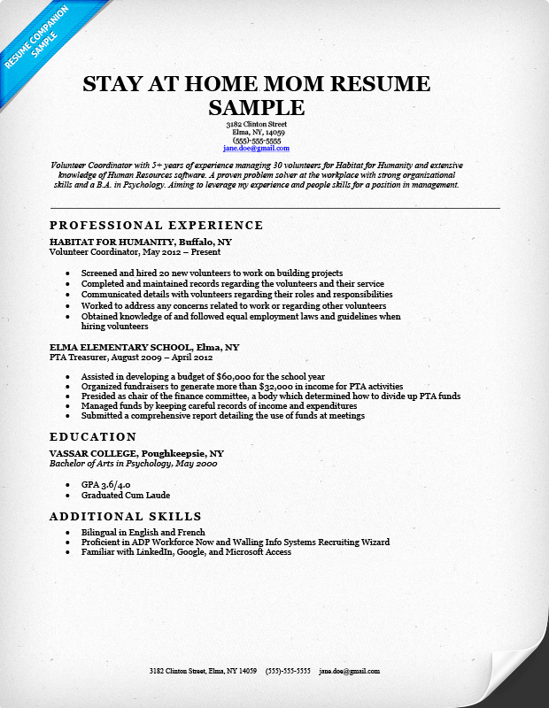 Reentering the Workforce Resume Examples Best Of Resume Back to Work Dscmstat Dscmstat