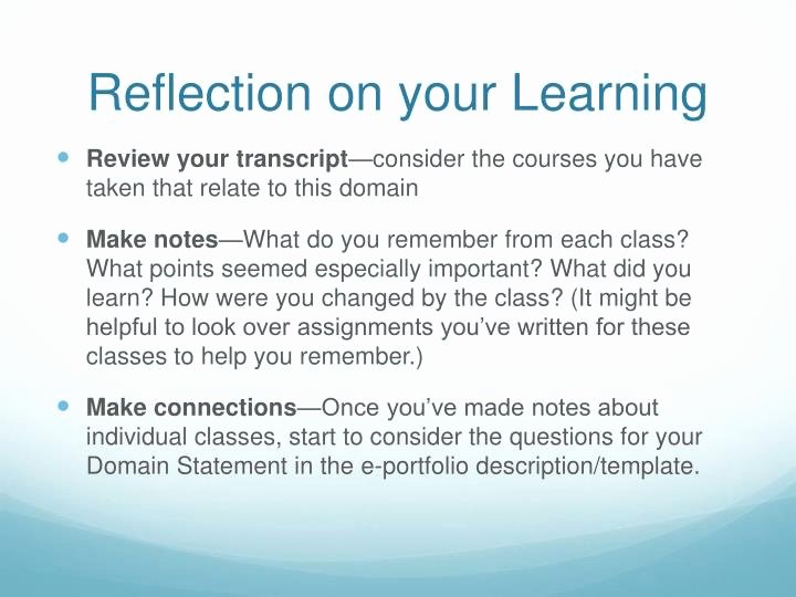 Reflection In English Class Fresh Ppt English 688 Powerpoint Presentation Id