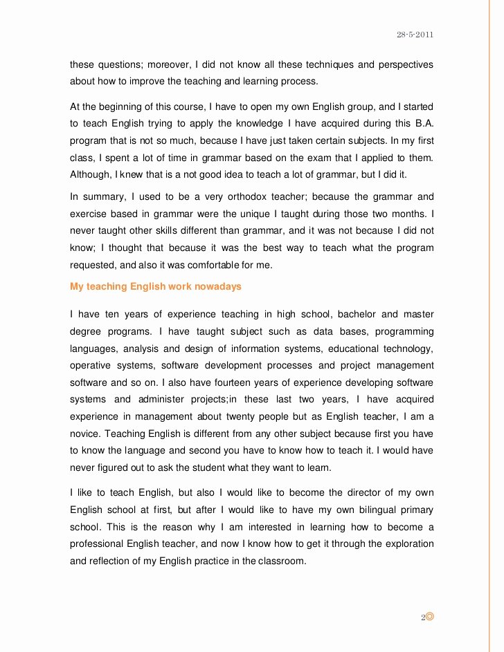 Reflection In English Class Inspirational the Work Of the English Teacher before and after A
