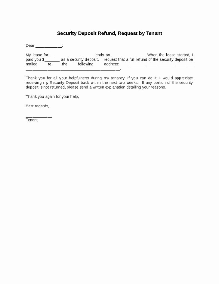 Refund Letter Templates Fresh Refund Letter Template Invitation Template