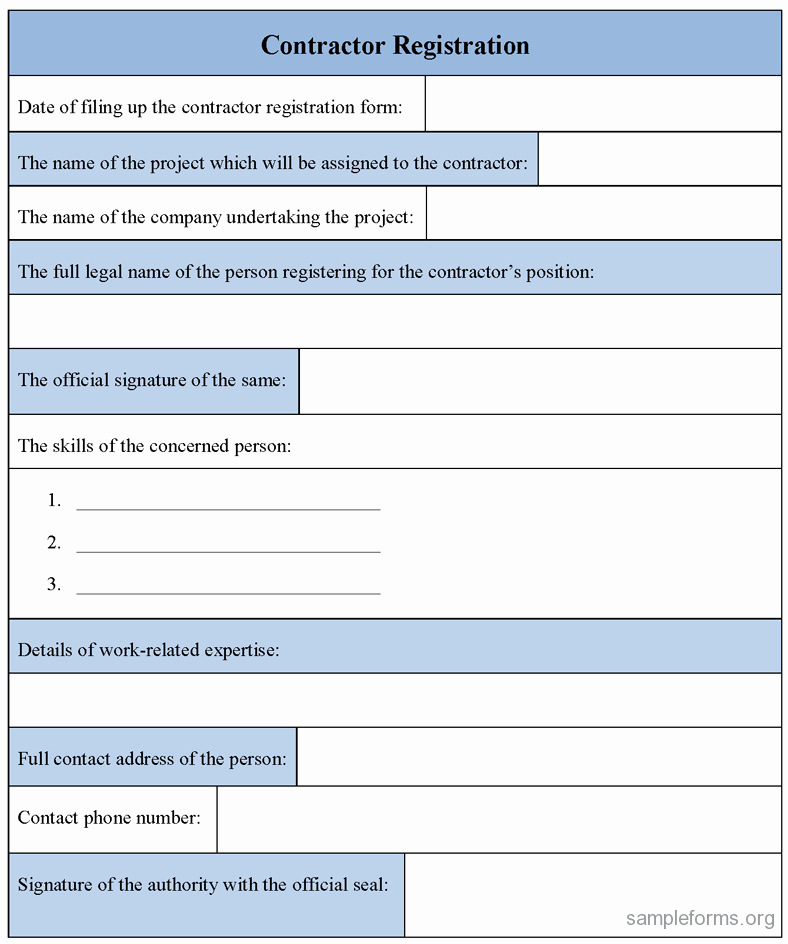 Registration form Template Word Free Elegant Registration form Template Excel