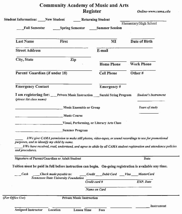 Registration form Template Word Free Inspirational Academy Registration form Templates Find Word Templates