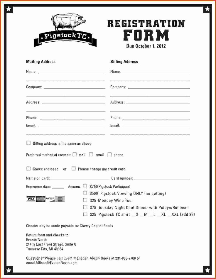 Registration form Template Word Free Luxury Best 25 Registration form Sample Ideas On Pinterest