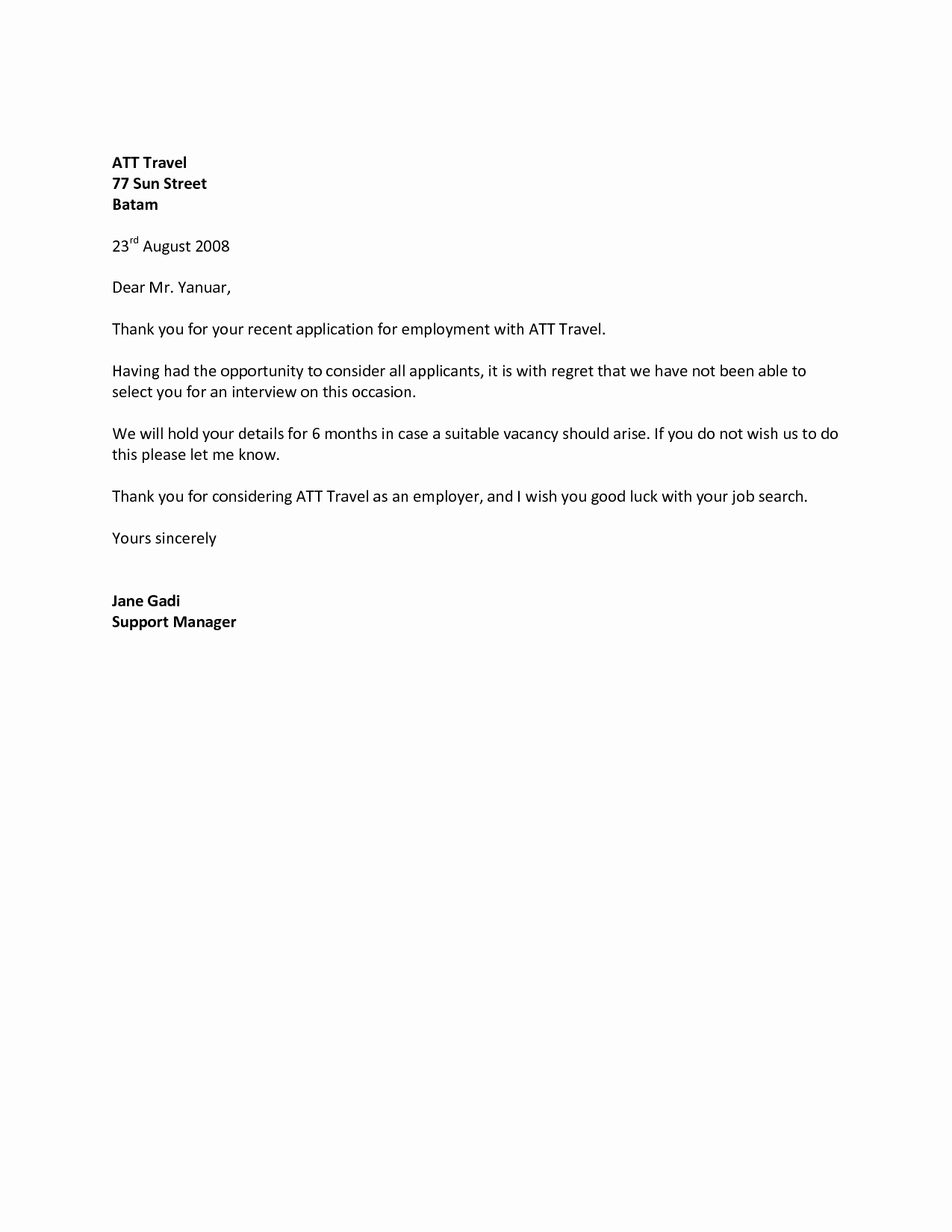 Rejection Letter for Internal Candidate Lovely How to Write A Rejection Letter Employer