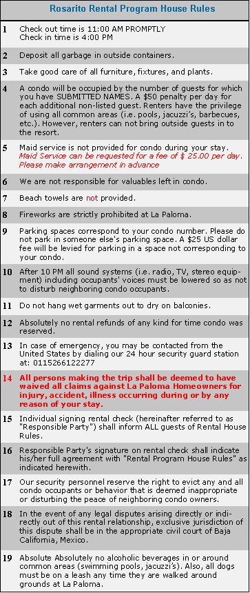 Rent House Rules Beautiful House Rules Rosarito Beach Vacation Rentals