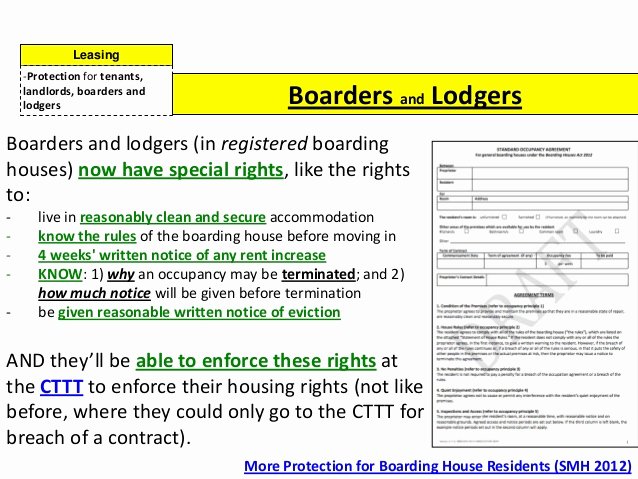 Rent House Rules Lovely Shelter Protection for Boarders and Lodgers