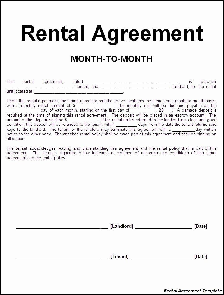 Rent Lease Template Lovely 15 Best Images About Printable forms On Pinterest