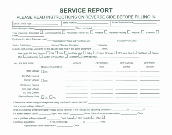 Repair Report Template New Sample Service Report Template 30 Free Word Pdf Apple