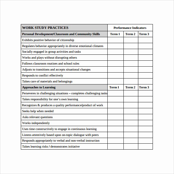 Report Card Templates Free Elegant 12 Progress Report Card Templates to Free Download