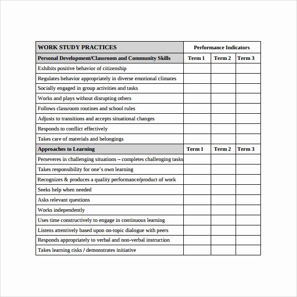 Report Card Templates Free Elegant 12 Progress Report Card Templates to Free Download