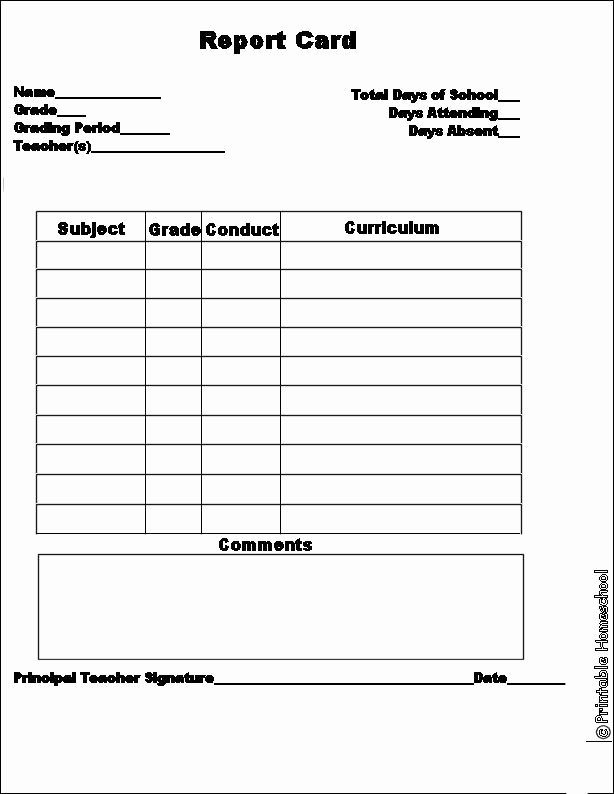 Report Card Templates Free Unique Pin by Valerie atkison On Homeschool