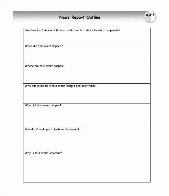 Report Writing Template Luxury Report Writing Outline format