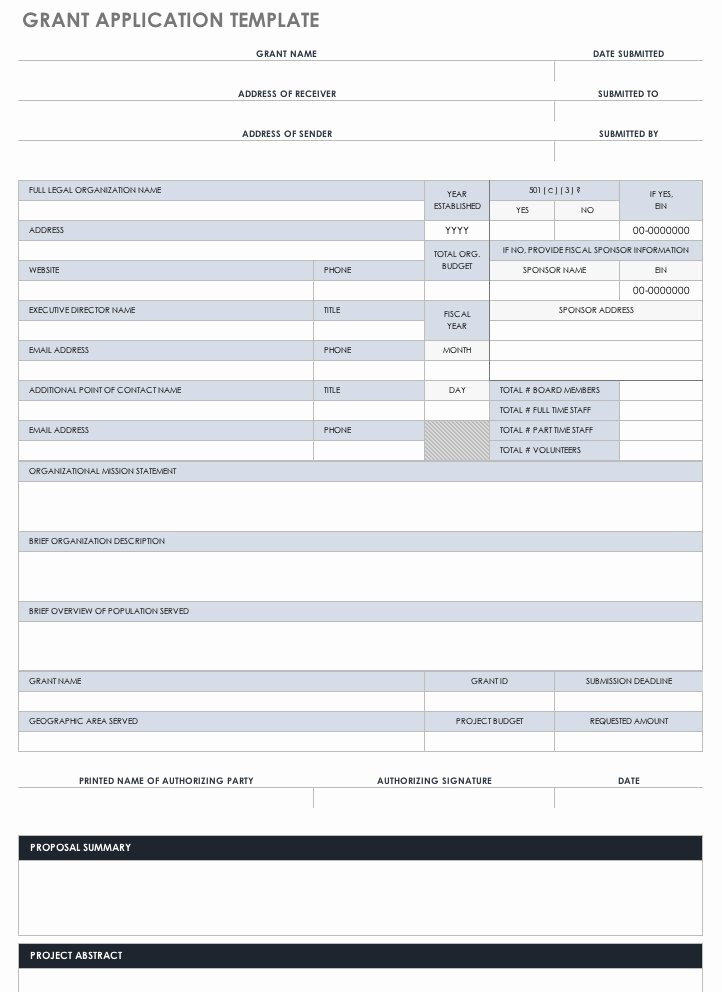 Request for Funds form Template Unique Free Grant Proposal Templates