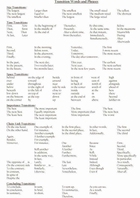 Research Paper Transition Words Beautiful 1000 Ideas About Transition Words On Pinterest