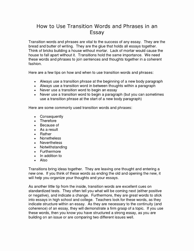 Research Paper Transition Words Unique Best 25 Essay Transition Words Ideas On Pinterest