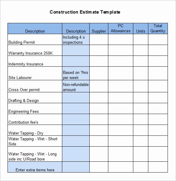 Residential Construction Budget Template Excel New Residential Construction Bud Template Excel