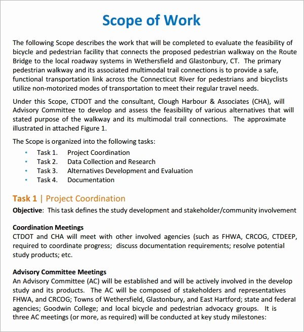 Residential Construction Scope Of Work Template Fresh 6 Scope Work Templates Website Wordpress Blog