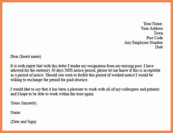 Resignation Letter 30 Days Notice Inspirational 3 Resignation Letter 30 Days Notice