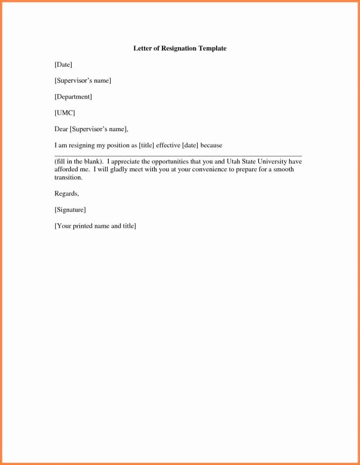 Resignation Letter 30 Days Notice Lovely Template for 30 Day Notice 2 Resume Samples