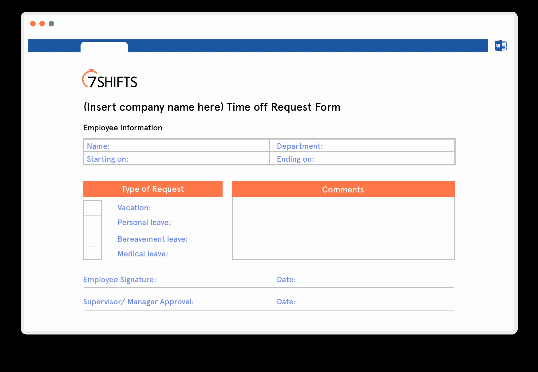 Resource Request form Elegant Restaurant Time F Request Template