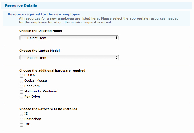 Resource Request form Elegant Servicedesk Plus Demand Help