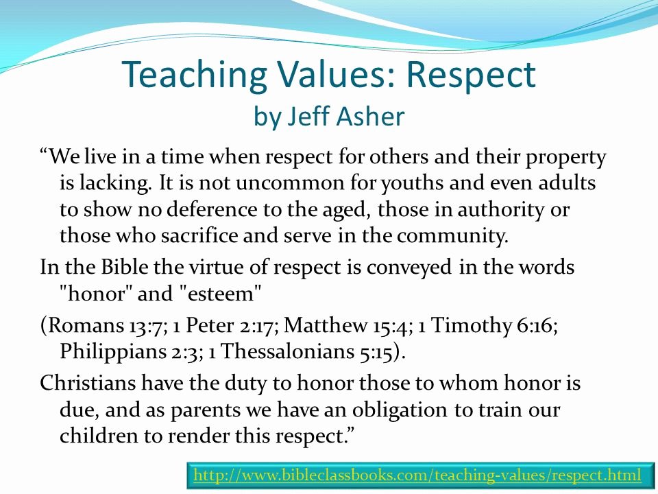 essay on respecting others property