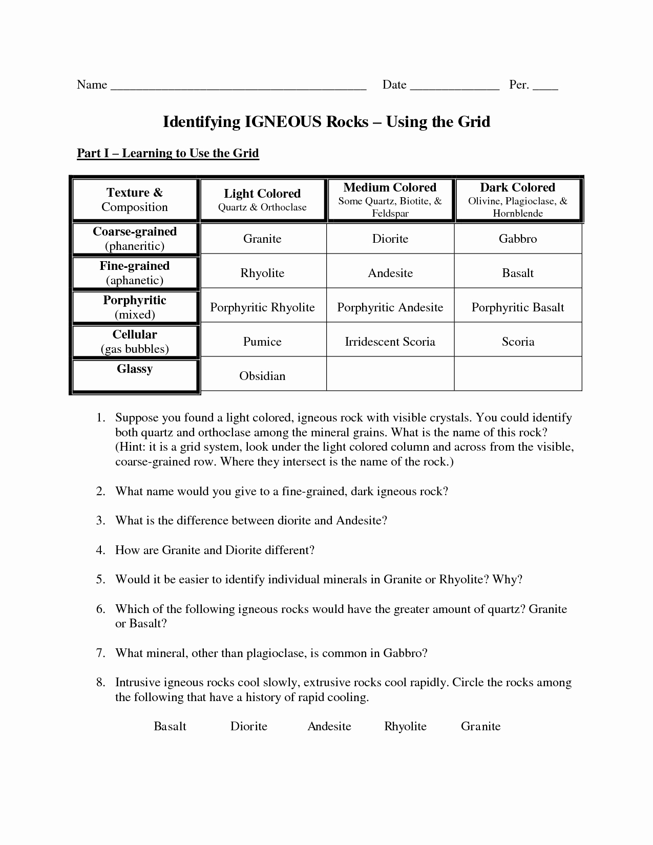 Respecting Others Property Worksheet New 18 Best Of Properties Rocks Worksheet 3 Types