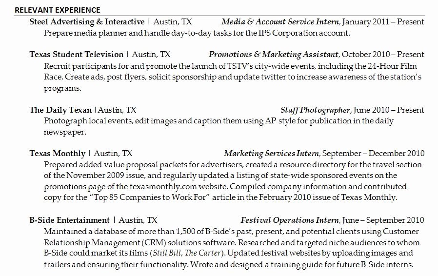 Resume In Paragraph form Lovely Example Resume Resume format Bullets Paragraph