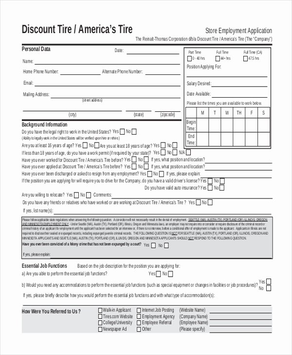 Retail Application form Inspirational Sample Employment Application form 11 Free Documents In