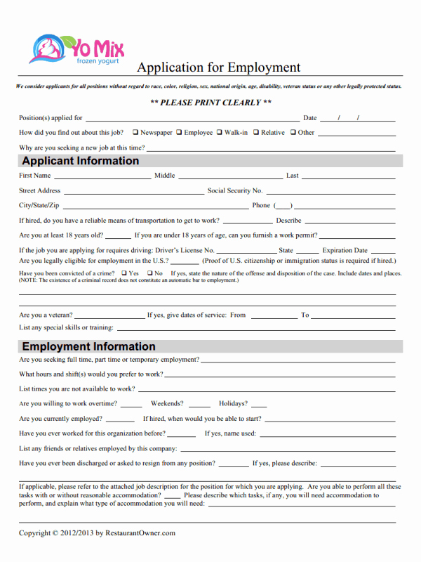 Retail Application form Luxury Want to Work In A Yogurt’s Retail Grab Yo Mix Job