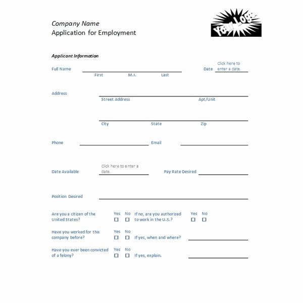 Retail Job Application forms Awesome Four Free Downloadable Job Application Templates