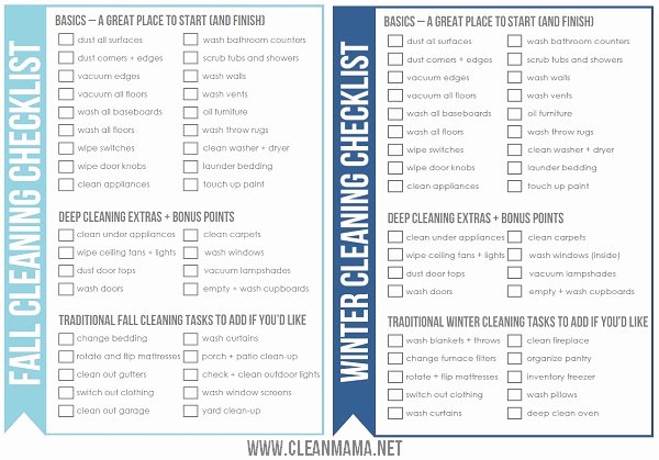 Retail Store Cleaning Checklist Template Inspirational Free Spring Cleaning Checklist Clean Mama