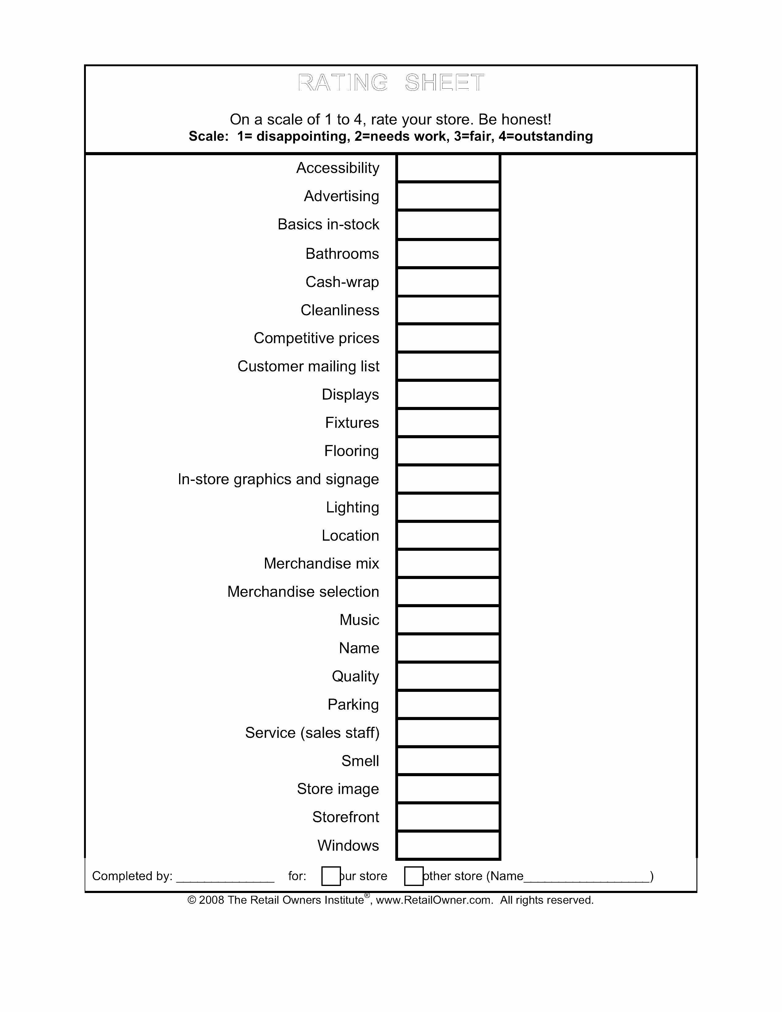 Retail Store Cleaning Checklist Template Lovely Rating A Store From the Shopper’s Viewpoint