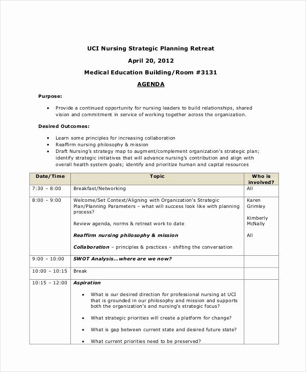 Retreat Itinerary Template Beautiful Retreat Agenda Template 7 Free Word Pdf Documents