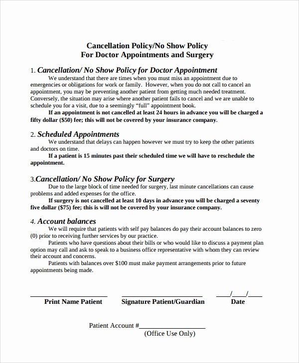 Return Policy Template Word Best Of 9 Cancellation Policy Templates Pdf