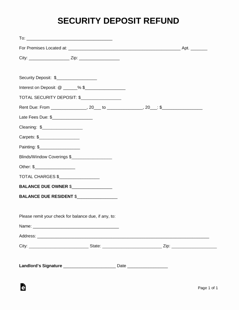 Return Policy Template Word Best Of Free Security Deposit Return Letter Pdf Word