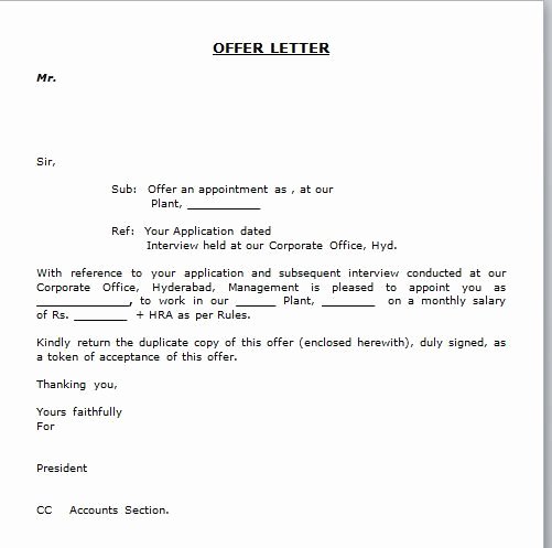 Return Policy Template Word Lovely Simple Appointment Letter format Best Template Collection