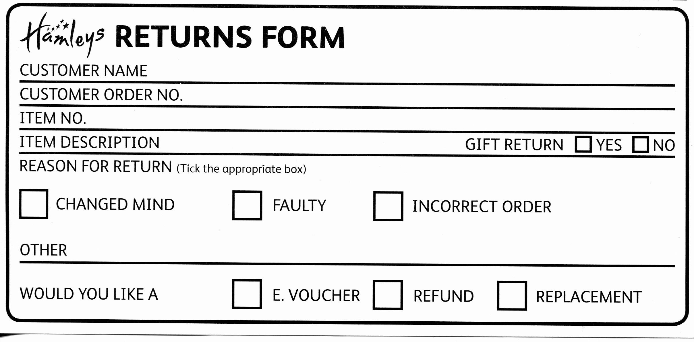 Return Policy Template Word Unique Our Returns Policy Hamleys