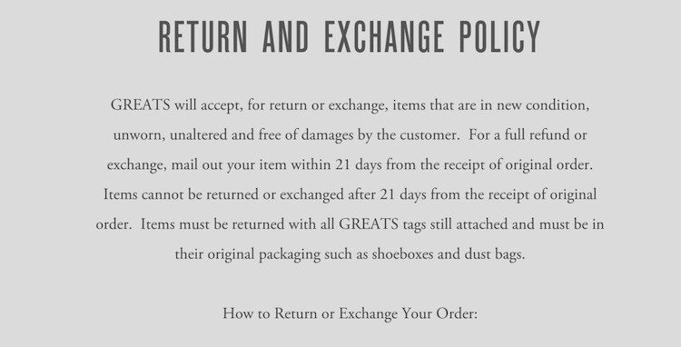 Return Policy Template Word Unique Sample Return Policy for E Merce Stores Termsfeed