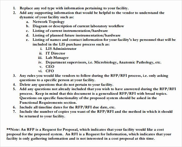 Rfp Proposal Example Lovely 8 Request for Proposal Templates