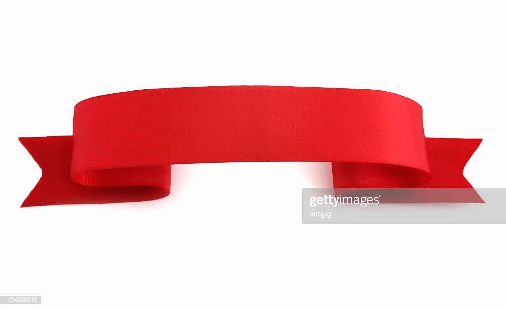 Ribbon Banner Template Awesome Red Ribbon Banner Template White Background Stock