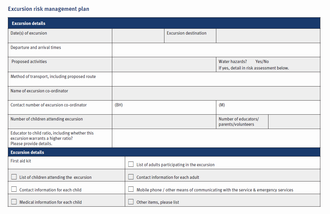 Risk Management Plan Template Doc Elegant Sample forms and Templates Excursion Risk Management Plan