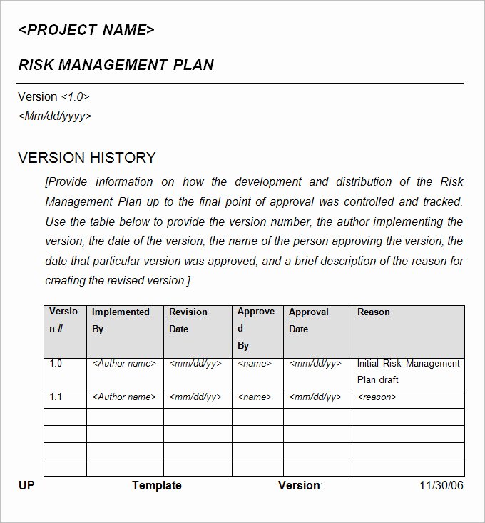 Risk Management Strategy Template Awesome 10 Crisis Management Plan Examples Pdf