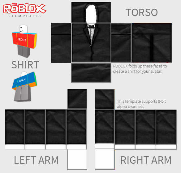 Roblox Shirt Template Size Elegant Roblox Tuxedo Template by Dbck On Deviantart