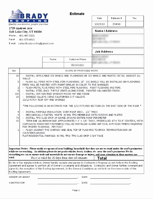 Roofing Bid Proposal Template Unique How to Understand A Roofing Contract or Bid Roofing