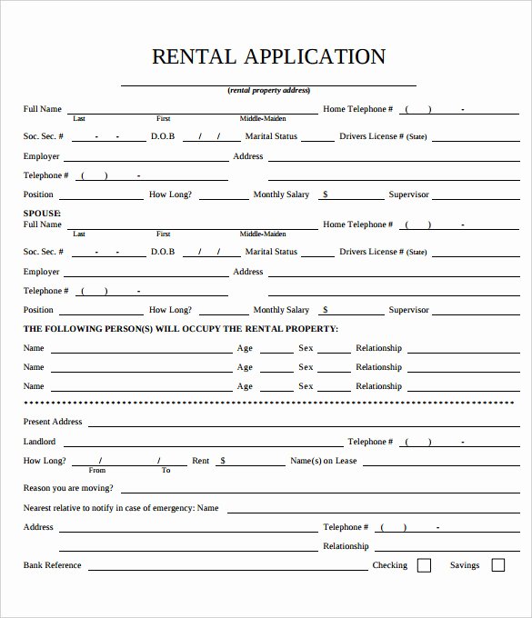 Room Rental Agreement California Free form Elegant Rental Application – 18 Free Word Pdf Documents Download