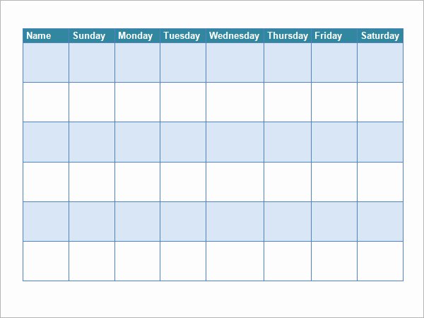 Roommate Chore Chart Template Fresh Best S Of Chore Chart Blank Family Word Printable