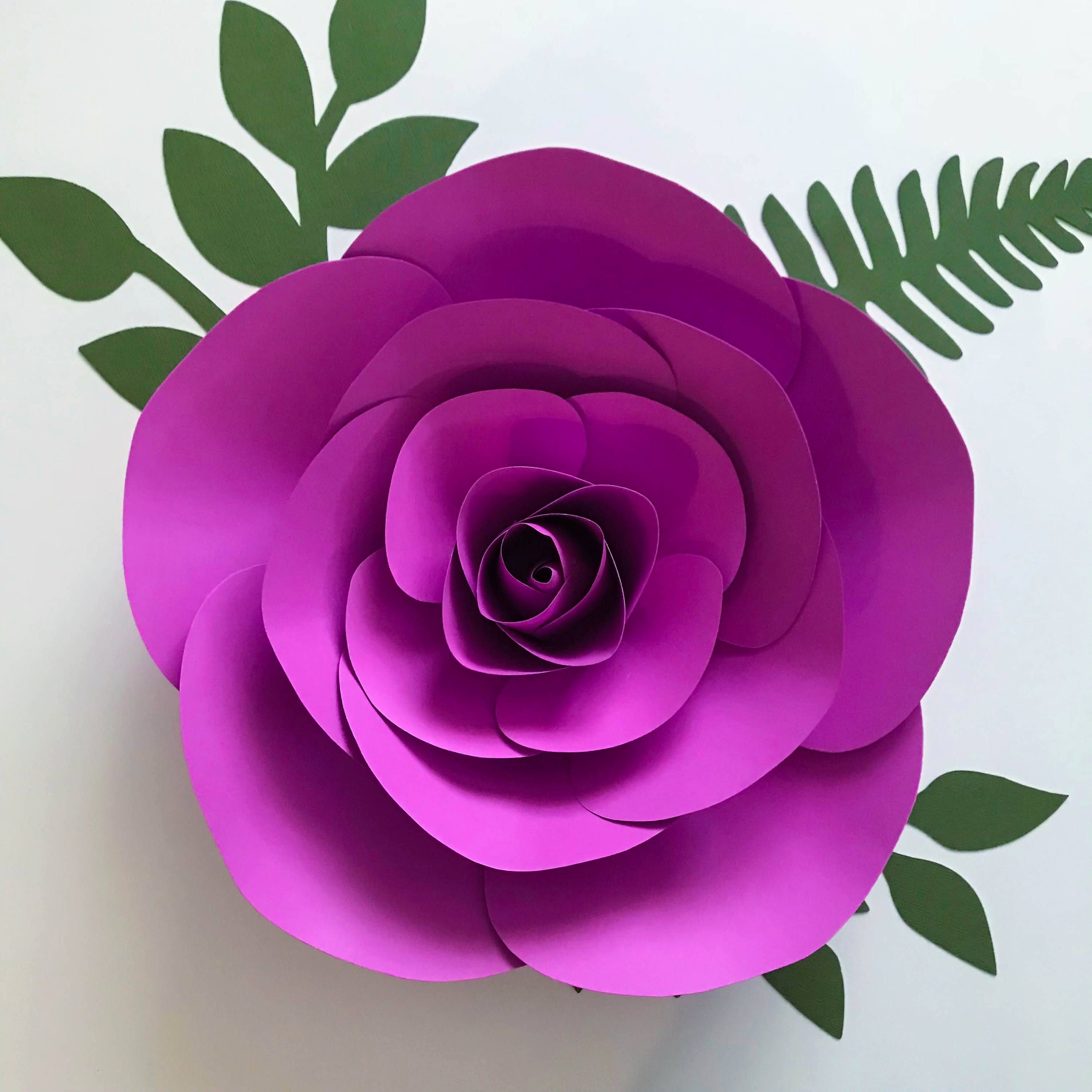 Rose Petal Svg Lovely Pdf Petal 157 Paper Flower Template Digital Version